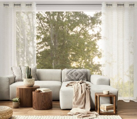 ZASŁONA GOTOWA LARA 140 X 250 CM NATURALNY