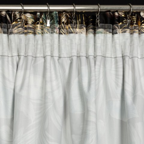 ZASŁONA GOTOWA MAROKO NA TAŚMIE 140 X 270 CM CZARNY