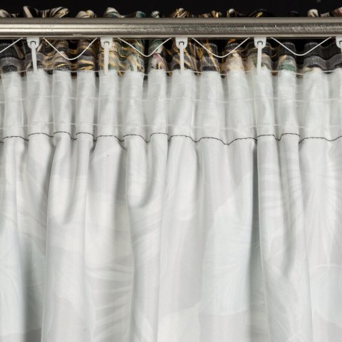 ZASŁONA GOTOWA MAROKO NA TAŚMIE 140 X 270 CM CZARNY