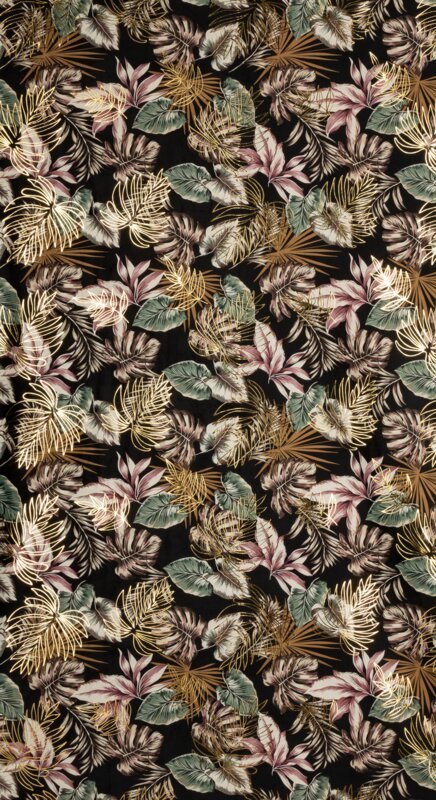 ZASŁONA GOTOWA MAROKO NA TAŚMIE 140 X 270 CM CZARNY