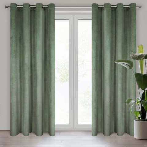 ZASŁONA GOTOWA MELANIE 140 X 250 CM CIEMNOMIĘTOWY