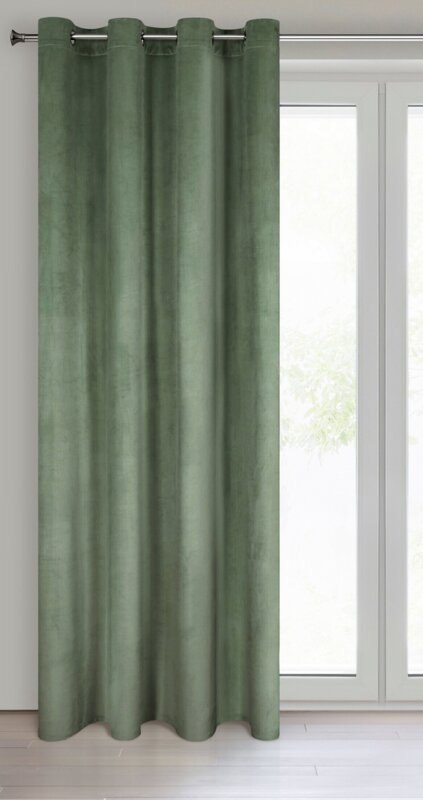 ZASŁONA GOTOWA MELANIE 140 X 250 CM CIEMNOMIĘTOWY