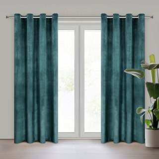 ZASŁONA GOTOWA MELANIE 140 X 250 CM CIEMNOTURKUSOWY
