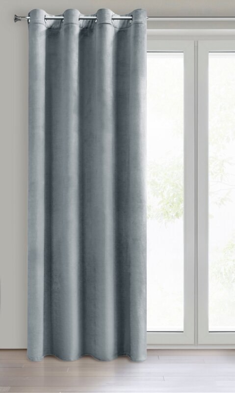 ZASŁONA GOTOWA MELANIE 140 X 260 CM SZARY