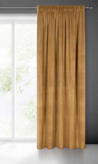 ZASŁONA GOTOWA MELANIE NA TAŚMIE 140 X 270 CM MIODOWY