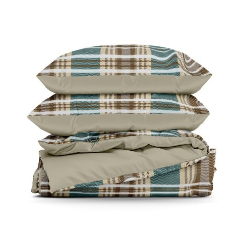 KOMPLET POŚCIELI SATYNOWEJ SPRING 65 140 X 200 CM JASNOBRĄZOWY