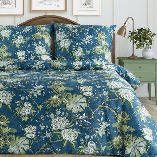 KOMPLET POŚCIELI SATYNOWEJ SPRING 68 220 X 200 CM NIEBIESKI