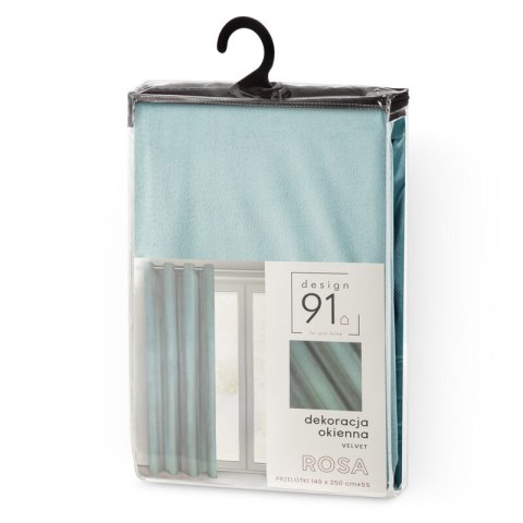ZASŁONA GOTOWA D91 ROSA 140 X 250 CM SZAŁWIOWY