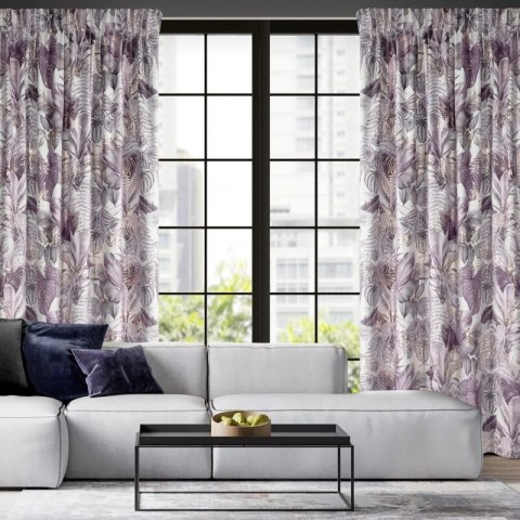 ZASŁONA GOTOWA DAVOS 2 NA TAŚMIE 140 X 270 CM BIAŁY