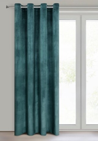ZASŁONA GOTOWA MELANIE 140 X 250 CM CIEMNOTURKUSOWY