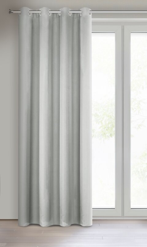 ZASŁONA GOTOWA RITA 140 X 250 CM SREBRNY