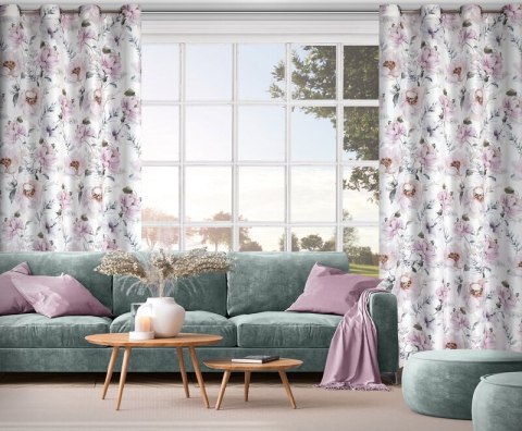 ZASŁONA GOTOWA ROSELIN 140 X 250 CM BIAŁY