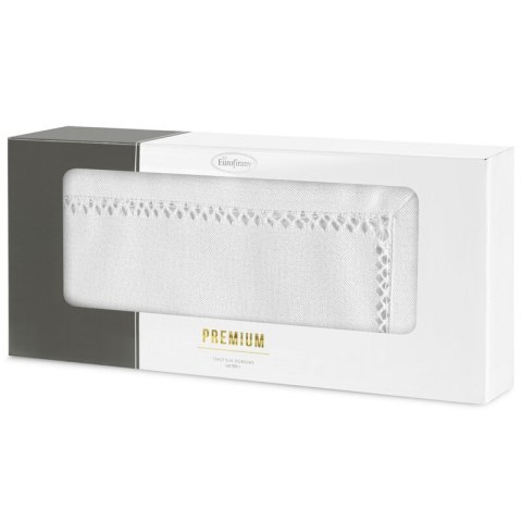 OBRUS EMILY 40 X 140 CM BIAŁY OBRUS EMILY 40 X 140 CM BIAŁY