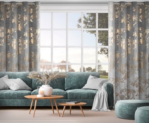 ZASŁONA GOTOWA CELIA 140 X 250 CM STALOWY