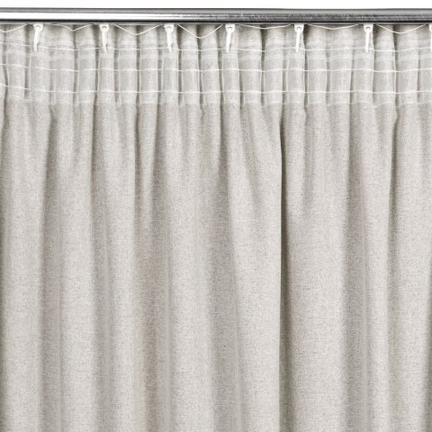 ZASŁONA GOTOWA ERIS NA TAŚMIE 140 X 270 CM JASNOBEŻOWY