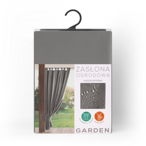 ZASŁONA GOTOWA GARDEN NA SZELKACH 155 X 220 CM STALOWY