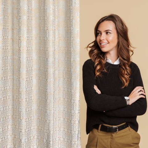 ZASŁONA GOTOWA LAURA 140 X 250 CM KREMOWY