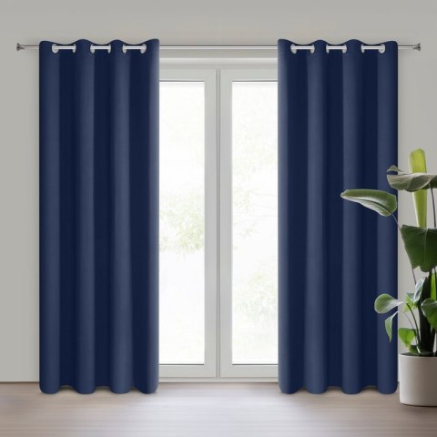 ZASŁONA GOTOWA LOGAN 135 X 250 CM GRANATOWY