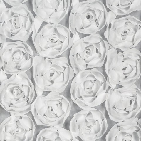 ZASŁONA GOTOWA ROSES 6 NA TAŚMIE 140 X 270 CM BIAŁY ZASŁONA GOTOWA ROSES 6 NA TAŚMIE 140 X 270 CM BIAŁY