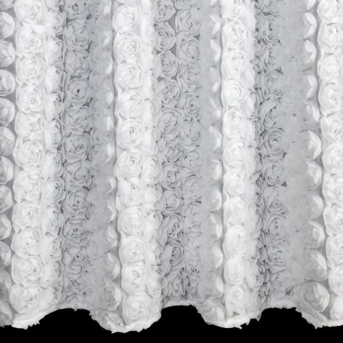 ZASŁONA GOTOWA ROSES 6 NA TAŚMIE 140 X 270 CM BIAŁY ZASŁONA GOTOWA ROSES 6 NA TAŚMIE 140 X 270 CM BIAŁY