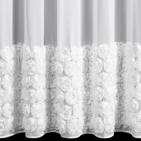 ZASŁONA GOTOWA ROSES 7 350 X 250 CM BIAŁY