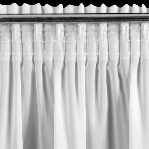 ZASŁONA GOTOWA ROSES 7 NA TAŚMIE 140 X 270 CM BIAŁY