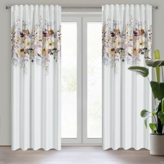 ZASŁONA GOTOWA SENDI NA TAŚMIE 140 X 270 CM BIAŁY