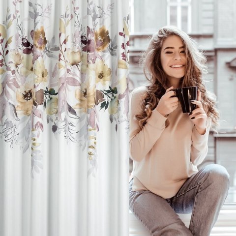 ZASŁONA GOTOWA SENDI NA TAŚMIE 140 X 270 CM BIAŁY