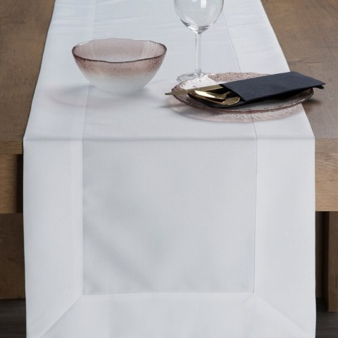 OBRUS LUCY 40 X 140 CM BIAŁY OBRUS LUCY 40 X 140 CM BIAŁY