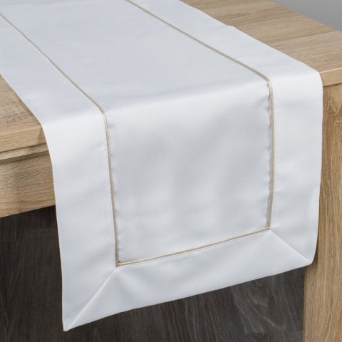 OBRUS MADELE 40 X 180 CM BIAŁY OBRUS MADELE 40 X 180 CM BIAŁY