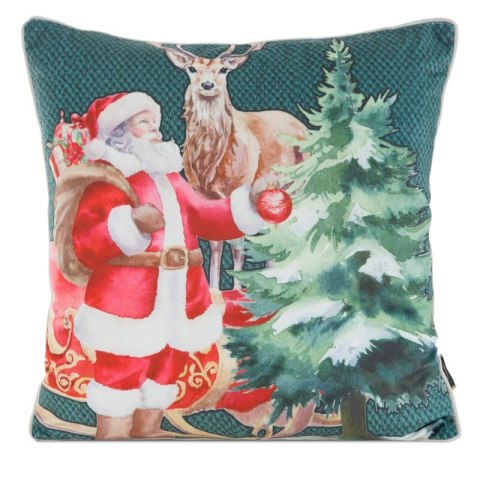 POSZEWKA ŚWIATECZNA 128 45 X 45 CM CIEMNOZIELONY POSZEWKA ŚWIATECZNA 128 45 X 45 CM CIEMNOZIELONY