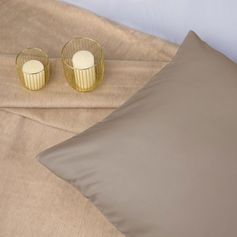 Pościel satyna bawełniana CIEMNY BEŻ 041/180x200 Pościel satyna bawełniana CIEMNY BEŻ 041/180x200