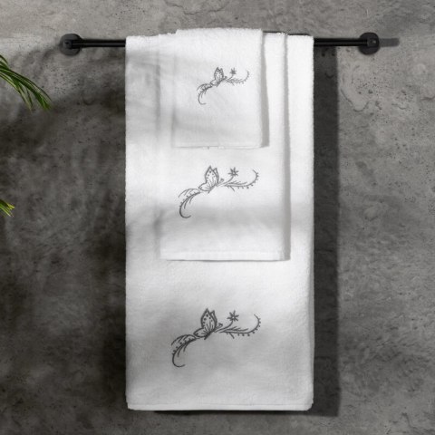 KOMPLET RĘCZNIKÓW 3 56 X 36 X 7 CM BIAŁY