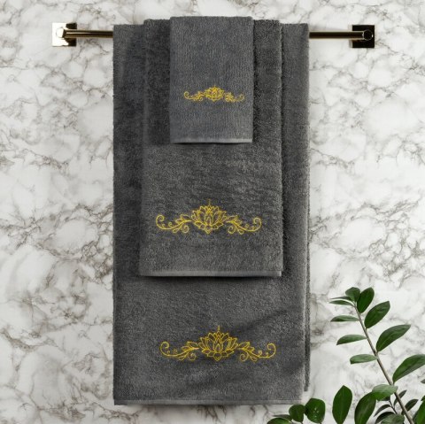 KOMPLET RĘCZNIKÓW 3 56 X 36 X 7 CM STALOWY