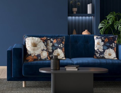 POSZEWKA FIORA2 45 X 45 CM GRANATOWY POSZEWKA FIORA2 45 X 45 CM GRANATOWY