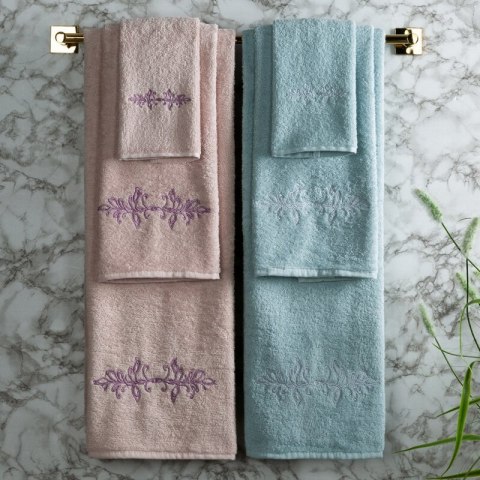 RĘCZNIK KAMELIA 53 X 37 X 11 CM PUDROWY RÓŻ