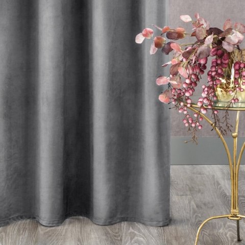 ZASŁONA GOTOWA D91 ROSA NA TAŚMIE 135 X 300 CM STALOWY