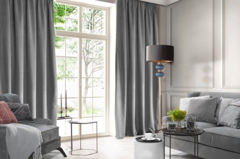 ZASŁONA GOTOWA D91 ROSA NA TAŚMIE 135 X 300 CM STALOWY