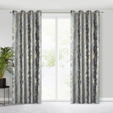 ZASŁONA GOTOWA MELODY 140 X 250 CM STALOWY