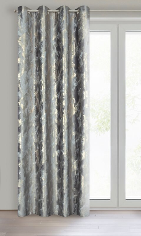 ZASŁONA GOTOWA MELODY 140 X 250 CM STALOWY