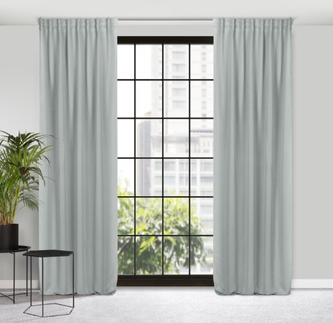 ZASŁONA GOTOWA MILAN NA TAŚMIE 140 X 300 CM SREBRNY