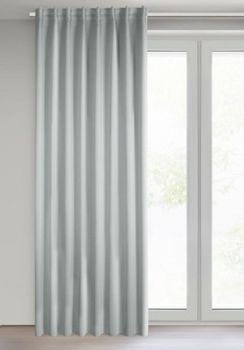 ZASŁONA GOTOWA MILAN NA TAŚMIE 140 X 300 CM SREBRNY