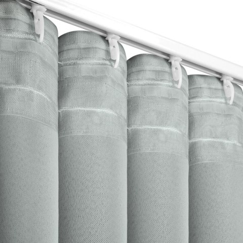 ZASŁONA GOTOWA MILAN NA TAŚMIE 140 X 300 CM SREBRNY