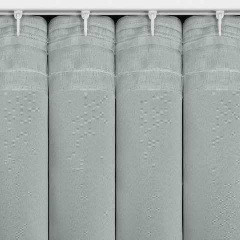 ZASŁONA GOTOWA MILAN NA TAŚMIE 140 X 300 CM SREBRNY