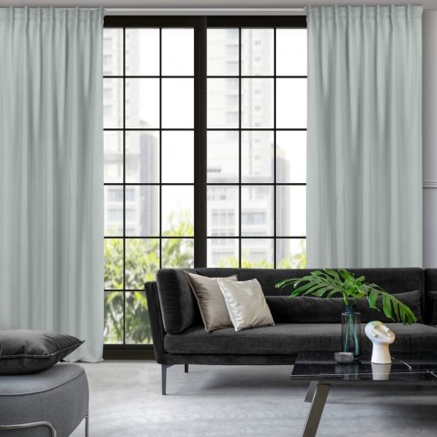 ZASŁONA GOTOWA MILAN NA TAŚMIE 140 X 300 CM SREBRNY