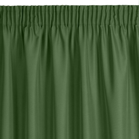 ZASŁONA GOTOWA RITA NA TAŚMIE 140 X 270 CM CIEMNOZIELONY