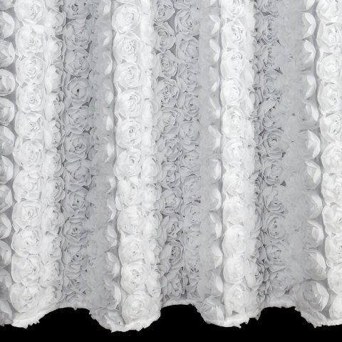 ZASŁONA GOTOWA ROSES 6 140 X 250 CM BIAŁY ZASŁONA GOTOWA ROSES 6 140 X 250 CM BIAŁY