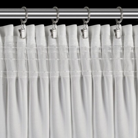 ZASŁONA GOTOWA ROSES NA TAŚMIE 140 X 270 CM BIAŁY