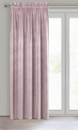 ZASŁONA GOTOWA SAMANTA NA TAŚMIE 140 X 270 CM PUDROWY RÓŻ